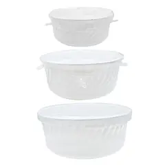 Top Choice - Set 3 refractarios tapas de silicon