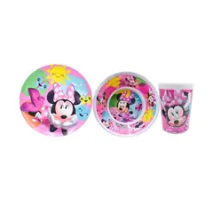 Fun Kids - Juego 3 piezas Minnie (plato / tazón / vaso)