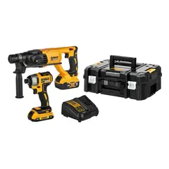 Dewalt - Combo Atornillador 1/4'' + Rotomartillo 1" SDS Plus
