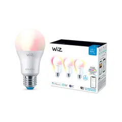 Philips - Pack 3 Focos Inteligentes Wiz A19 E26