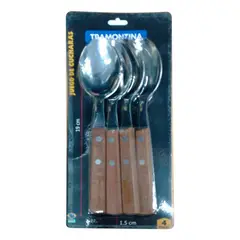 Tramontina - Juego 4 cucharas mesa Dynamic