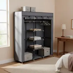 AG Box - Armario de tela gris