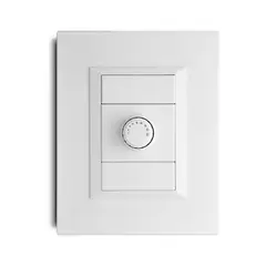 Veto - Dimmer Simple de 400W Armado con Placa Decorativa Blanco