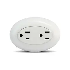 Veto - Contacto Doble Sobrepuesto de 15 Amp Blanco 125V