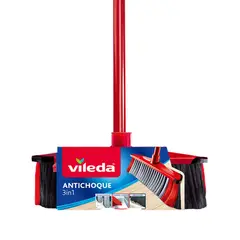 Vileda - Escoba con Esquinas Antichoque 3en1