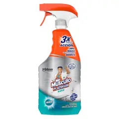 Mr Musculo - Limpiador Atomizador de Baños Platinum 650 ml