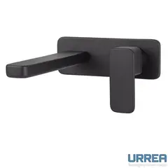Urrea - Monomando a muro para lavabo ITUA Negro