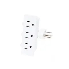 Igoto - Multicontacto Adaptador Triple Tipo Bisagra 2P+T