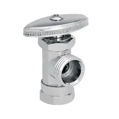 Dica - Llave de Control Angular de Latón con Barrilito sin Contratuerca