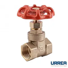 Urrea - Válvula de compuerta roscable de 1/2"