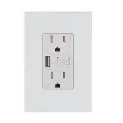 Igoto - Contacto Duplex Smart Wifi con Salida USB Acabado Blanco