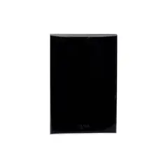 Igoto - Placa Ciega 3 Modulos Lugano Acabado Negro
