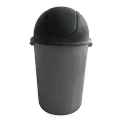 Alica - Bote de Basura Danés Plástico con Tapa tipo Balancin 25L Gris