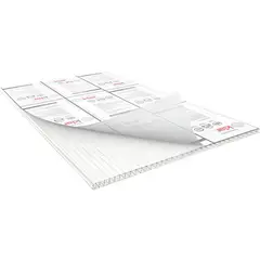 Klar - Lámina de policarbonato Alveolar Blanco 8 mm x 1.22 x 3.05 m