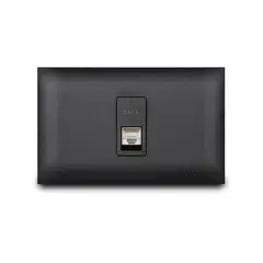 Veto - Toma de Datos RJ45 Cat6 Simple Armada con Placa Vive Negro