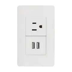 Sanelec - Placa Doble Usb y Contacto