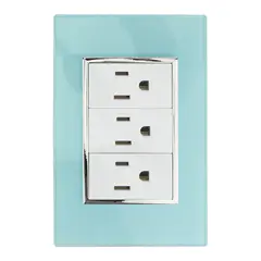 Sanelec - Placa Contacto Triple Aqua