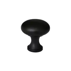 Fixser - Jaladera Boton Bilbao 32.5X34 mm Negro C/T