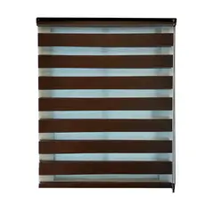 Deco Persiana - Persiana Dúo Enrollable Chocolate 180 x 220 cm