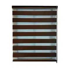 Deco Persiana - Persiana Dúo Enrollable Chocolate 200 x 220 cm