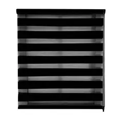 Deco Persiana - Persiana Dúo Enrollable Negro 200 x 220 cm