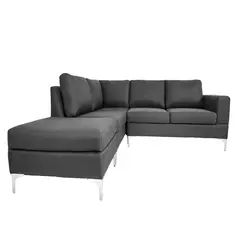 Sochic - Sofá escuadra izquierda Niagara gris charcoal