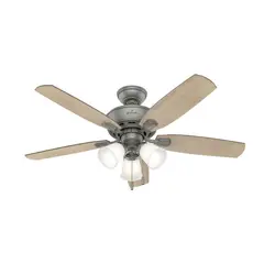 Hunter Fan - Ventilador de Techo Benfield 5 Aspas y 3 Luces de 48" Plata