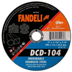 Fandeli - Disco Corte Delgado Inoxidable Pro 7