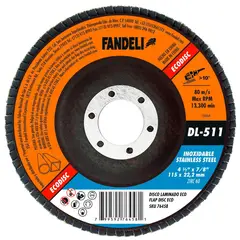 Fandeli - Disco Laminado Inoxidable 4-1/2" G60