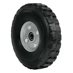 Truper - Rueda de Hule Sólido 9" para Diablo Doble Balero Pretul
