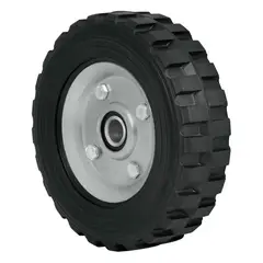 Truper - Rueda de Hule Sólido 7" para Diablo Doble Balero Pretul