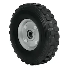 Truper - Rueda de Hule Sólido 8" para Diablo Doble Balero Pretul