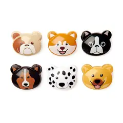 Kikkerland - Juego de 6 clips para bolsas de perros