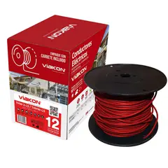 Viakon - Cable THHW-LS #12 Rojo 100 Metros