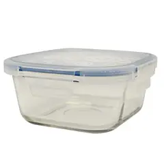 Cocina Mia - Contenedor de vidrio cuadrado 540 mililitros