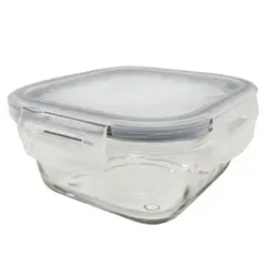 Cocina Mia - Contenedor de vidrio cuadrado 400 mililitros