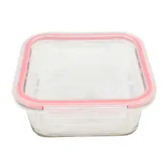 Cocina Mia - Contenedor de vidrio cuadrado 760 mililitros