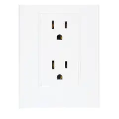 Igoto - Placa con Contacto Duplex Lugano Acabado Blanco