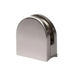 Bruken - Conector Grapa Base Curva para Vidrio de 8 a 10 mm No Requiere Perforación en el Vidrio