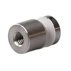 Bruken - Soporte Tubular para Vidrio con Fijación a Muro para Vidrio Templado de 6 a 10 mm