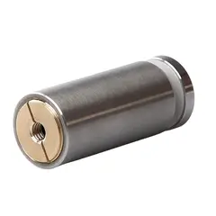 Bruken - Soporte Tubular para Vidrio 30 X 60 con Fijación a Muro para Vidrio Templado de 6 a 10 mm