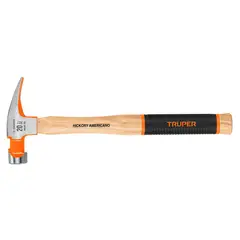 Truper - Martillo Pulido 20 Oz Uña Recta Mango Hickory Grip