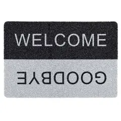 Casa Bonita - Tapete para entrada Welcome/ Goodbye de 40 x 60 cm