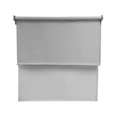 Deco Persiana - Persiana Enrollable Doble Gris 150 x 220 cm