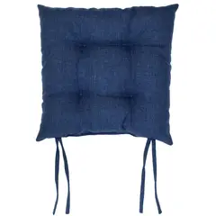 Just Home Collection - Cojín para Silla Azul Marino 38 x 38 cm