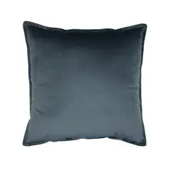 Just Home Collection - Cojín terciopelo gris 50x50 cm