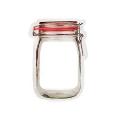 Kikkerland - Bolsas con zipper medianas 3 piezas Mason Jar