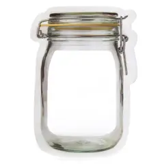 Kikkerland - Bolsas con zipper chico 4 piezas Mason Jar