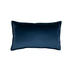 Just Home Collection - Cojín terciopelo navy rectangular 30x50 cm
