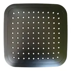 Pidsa - Regadera cuadrada antisarro plástica 8" negro